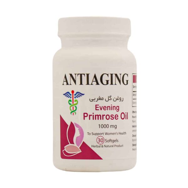کپسول روغن گل مغربی آنتی ایجینگ 30 عددی