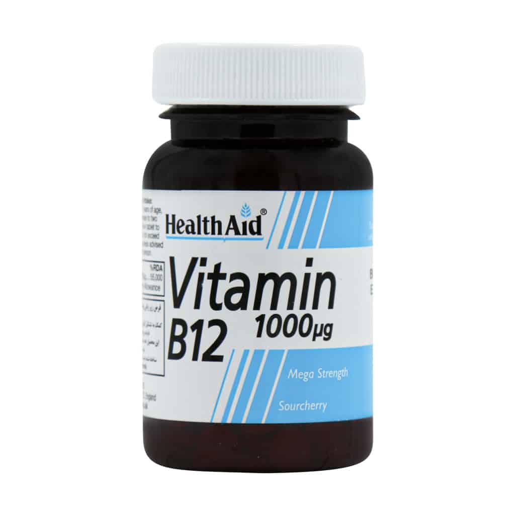 قرص ویتامین B12 ۱۰۰۰ هلث اید ۵۰ عددی