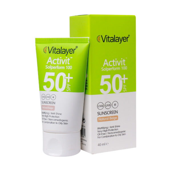 کرم ضد آفتاب SPF50 پوست چرب اکتی ویت ویتالایر