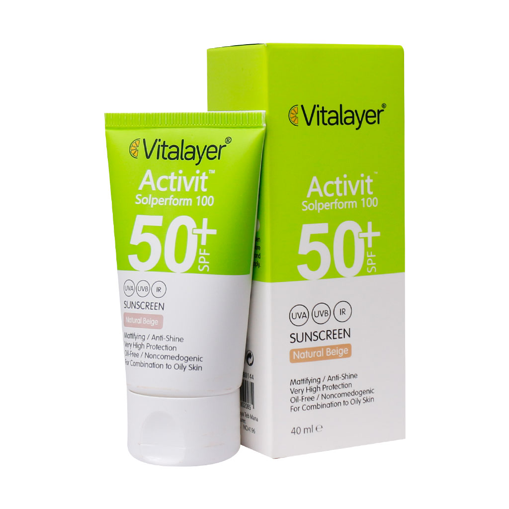 کرم ضد آفتاب SPF50 پوست چرب اکتی ویت ویتالایر