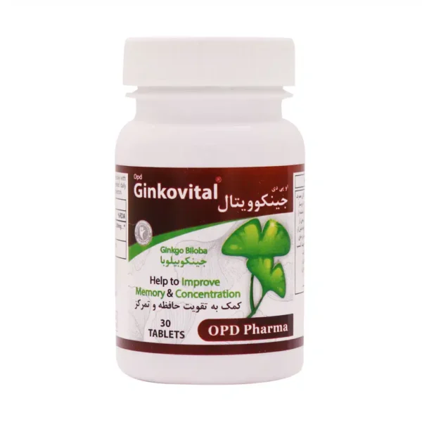 قرص جینکوویتال او پی دی فارما 30 عددی