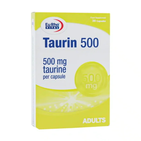 کپسول تائورین 500 میلی گرم یوروویتال 30 عددی