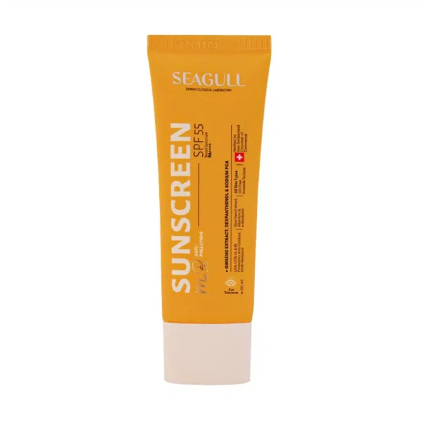 کرم ضد آفتاب آقایان SPF55 مناسب انواع پوست سی گل