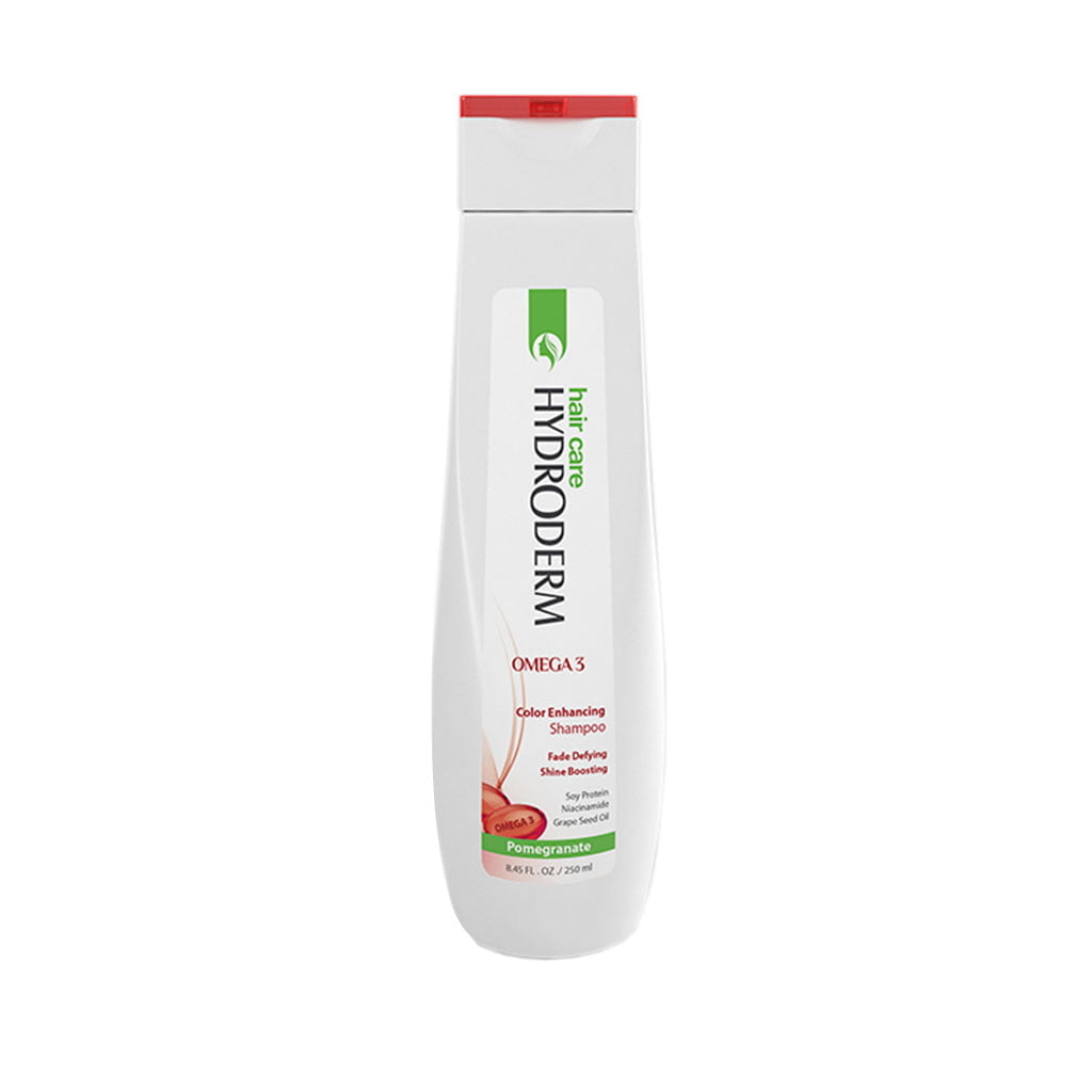 Hydroderm-Pomegranate-Color-Enhancing-Shampoo-250-ml شامپو تثبیت کننده رنگ مو هیدرودرم - Image 1