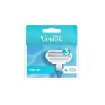 تیغ یدک زنانه 3 لبه مدل Smooth ونوس ژیلت 4 عددی