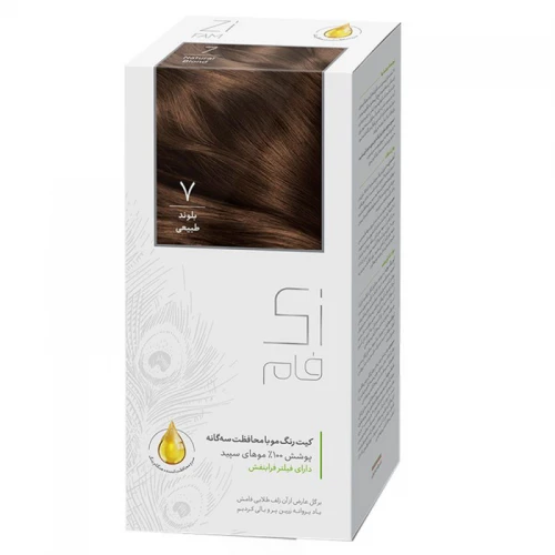 کیت رنگ مو بلوند طبیعی شماره 7 زی فام