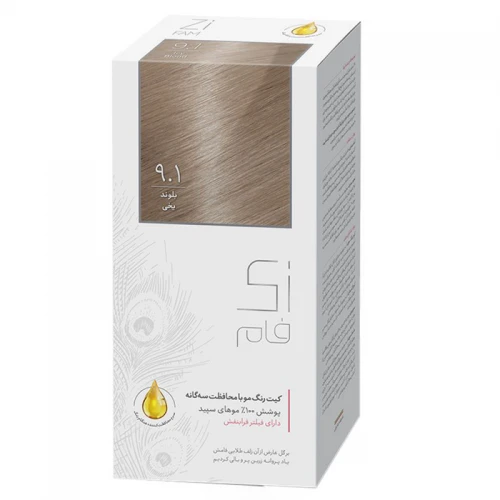 کیت رنگ مو بلوند یخی شماره 9/1 زی فام